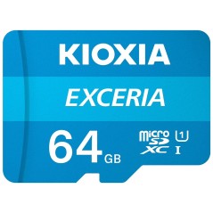 KIOXIA EXCERIA 64GB microSDXC - Lightning Fast 100MB/s for Seamless Storage!